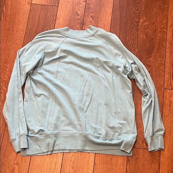 Belle by Kim Gravel Teal Triple Luxe V-Neck Top Large - Picture 5 of 5